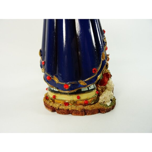 Nativity Statue Candle Holder Metalwork and Resin Virgin Mary Christmas Manger - Picture 8 of 15